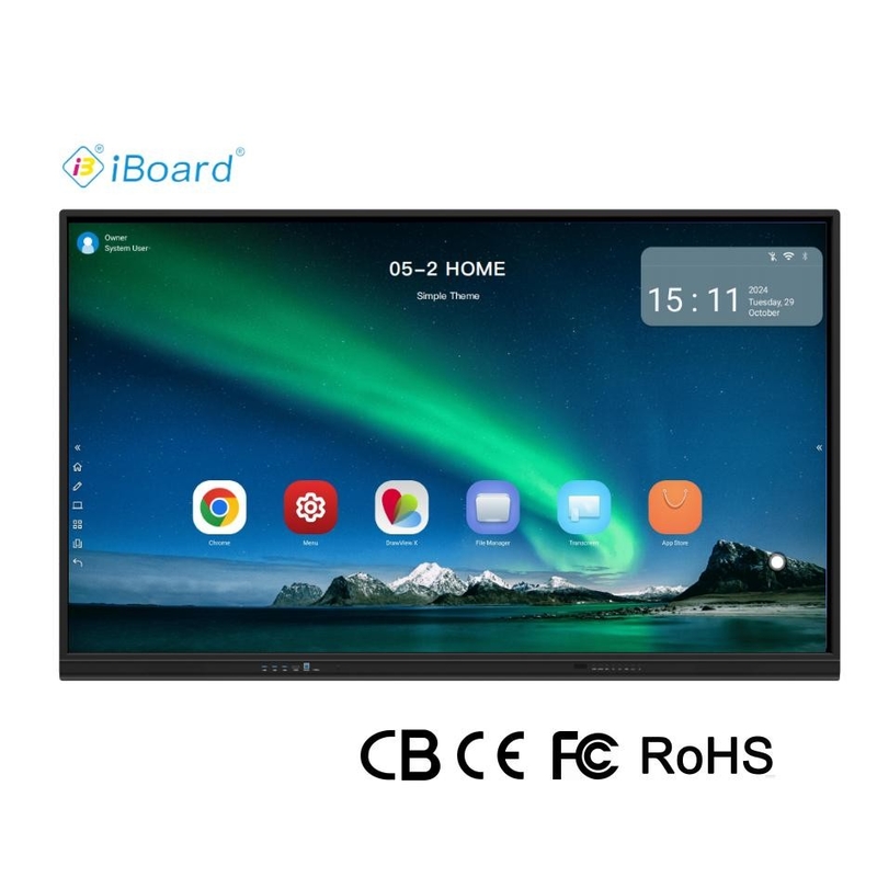 CIboard 65-Zoll-Smart-TV-Monitore Blackboard Interaktives Flachbildschirm-Touchscreen mit All-in-One-Computer für Besprechungsgeräte