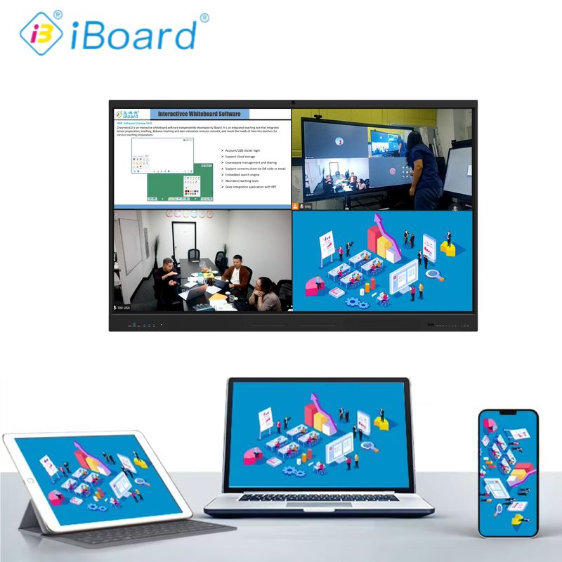 Großformat 98 Zoll 4K LCD Interaktives Smart Board Touch Panel Smart Screen für das Klassenzimmer