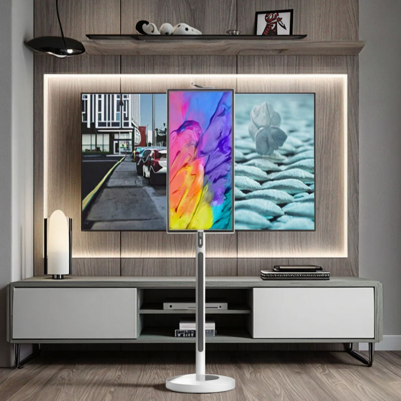 IBoard 27 32 Inch Android 13 In-Cell Touch Panel Smart TV LCD Touch Screen Monitor Rollbares Bewegliches Stück Rotation mit Batterie
