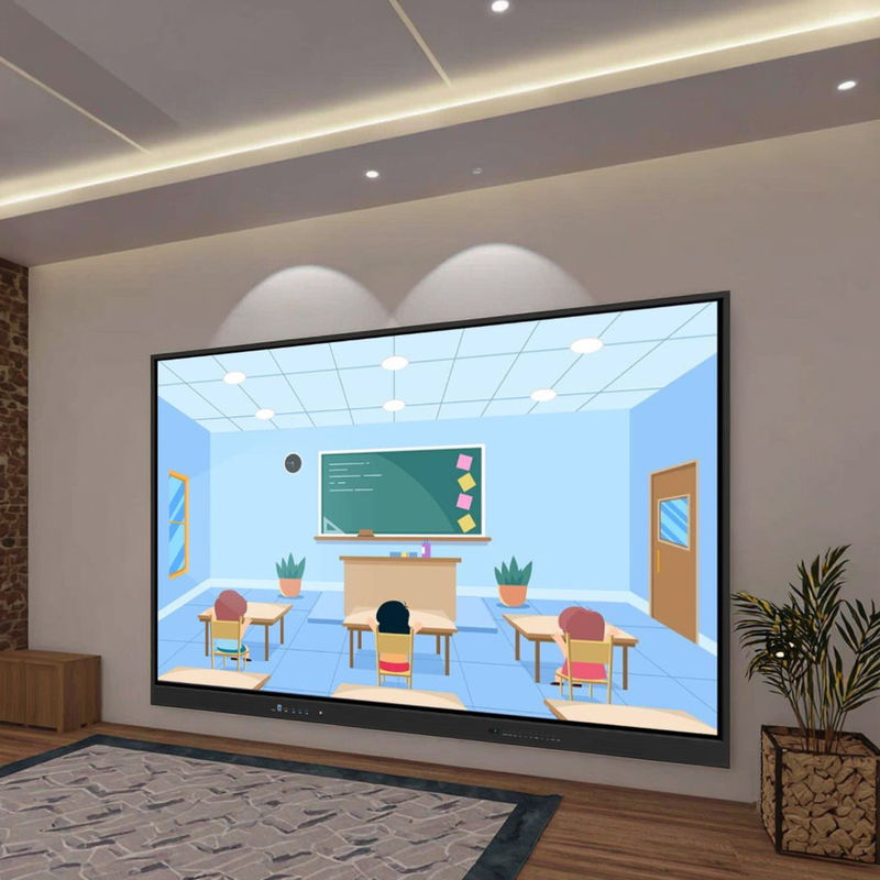 4K Android 14 Interaktives Brett 86 Zoll Multimedia Smart Whiteboard Elektronische Touchscreen-Bildschirm für die Besprechung Klassenzimmer
