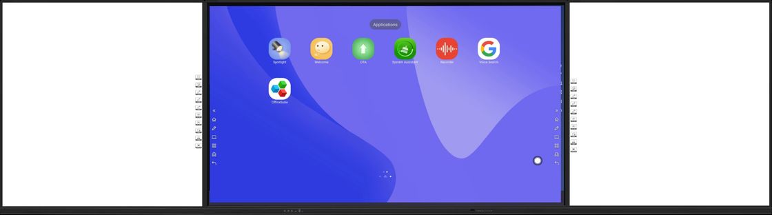 iBoard Factory Android 14 8+128G Interaktive Flachplatte mit hohem Kontrast 1200:1 und Cursor-Geschwindigkeit 100 Dot/S 20 Touch Point unterstützt mit Screen Share Interaktive Whiteboard