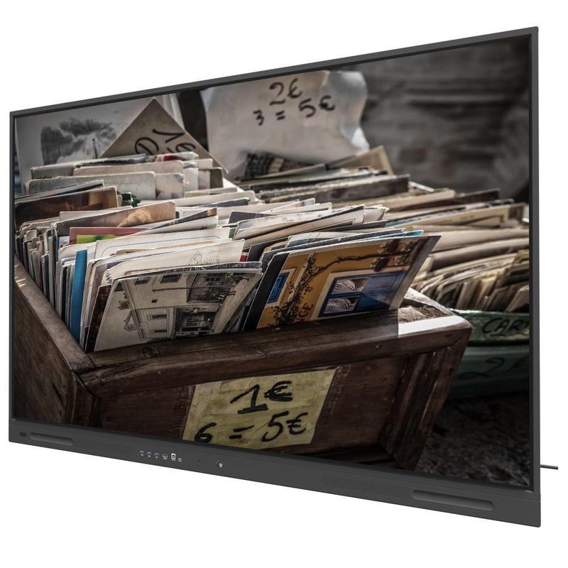 Steigern Sie Ihr Geschäft mit Black LCD Smart Board mit USB-Ausgängen und 350cd/m2 WIFI und Wireless Share 110-Zoll-Monitor