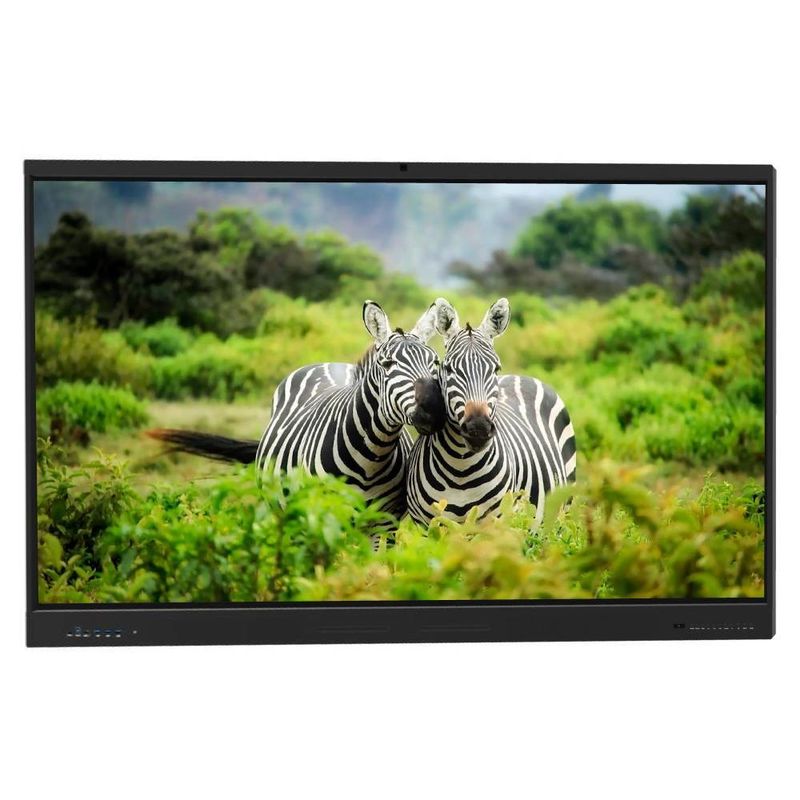 Anpassbares interaktives Flat Panel 75 Zoll Android 14 OPS PC WLAN BT USB RJ45 Touch Software Smart Board für Geschäftsgespräche