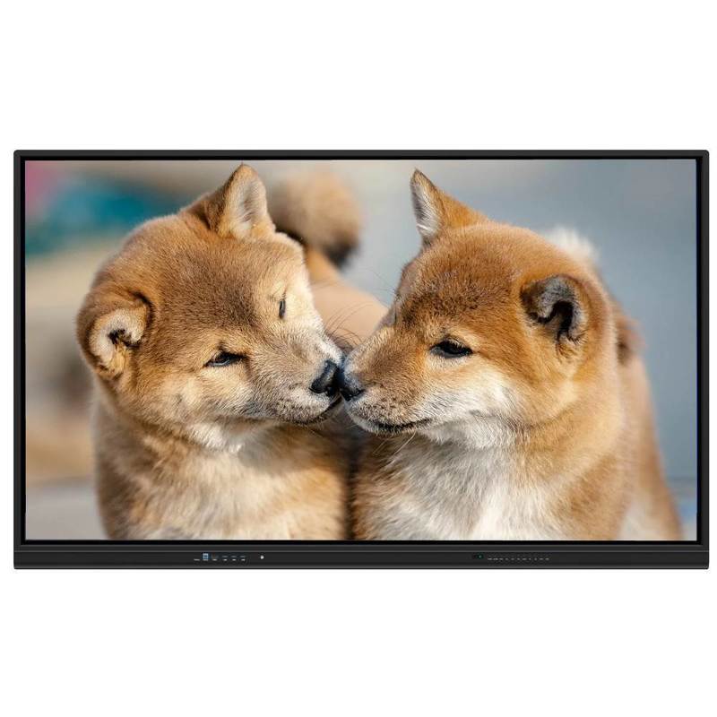 75 Zoll interaktives, flaches Smart Board mit Android 15 und WiFi 6 für Schulen und Büros