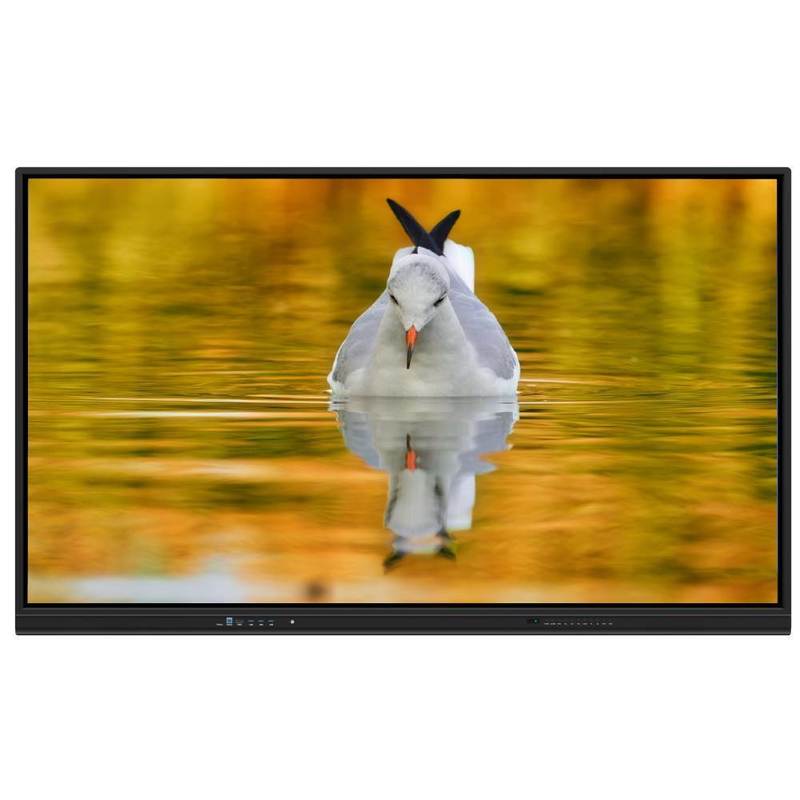 LED-Interaktives Whiteboard mit Android 14, ultrafeiner Infrarot-Touch-Funktion und optionaler Kamera und Mikrofon für Schulen und Meetings