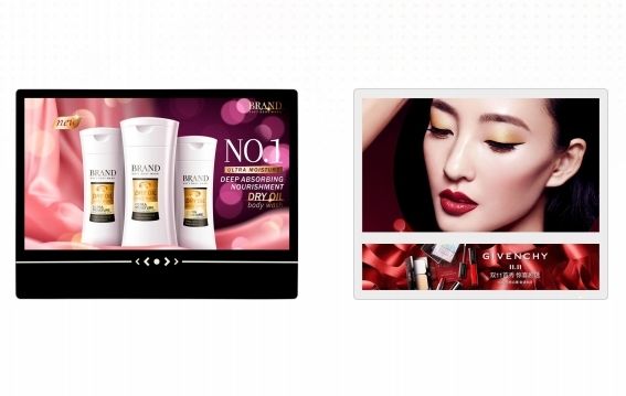 Digitale Werbebildschirm mit Android/Windows OS Wandmontierte Touchscreen für Supermarkt Airport Hotel