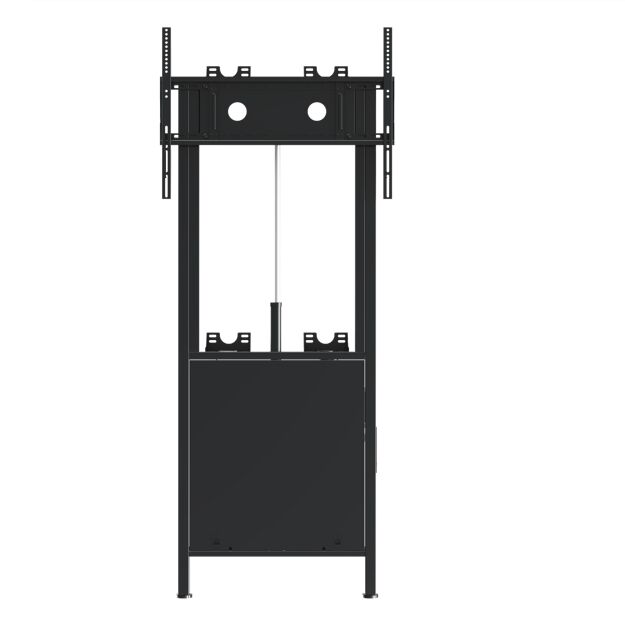 Elektrische Höhenverstellbares Mobilstand Bodenstand bis zu 86 Zoll für TV / IFPD