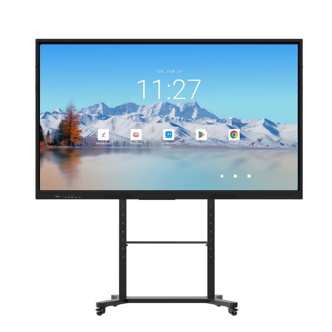 iBoard 75 Zoll Android 16 Google EDLA-zertifiziertes KI-interaktives Flachbildschirm-Smartboard