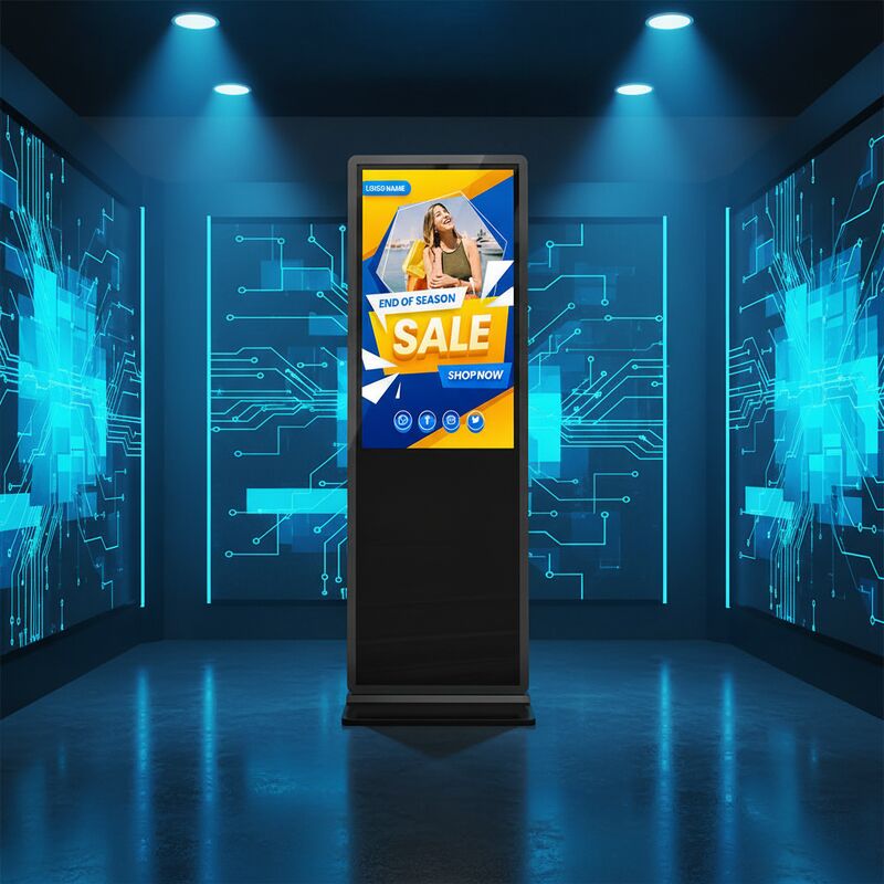 Internet GPRS-betriebenes Digital Signage mit 8 GB Speicher und Cloud-basiertem CMS für Inhaltsverwaltung und interaktive Displays