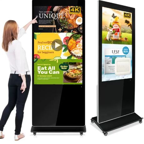 Linux-Betriebssystem Digital Signage mit einem Kontrastverhältnis von 4000:1 für klare, helle Bilder und einfache Inhaltsaktualisierungen