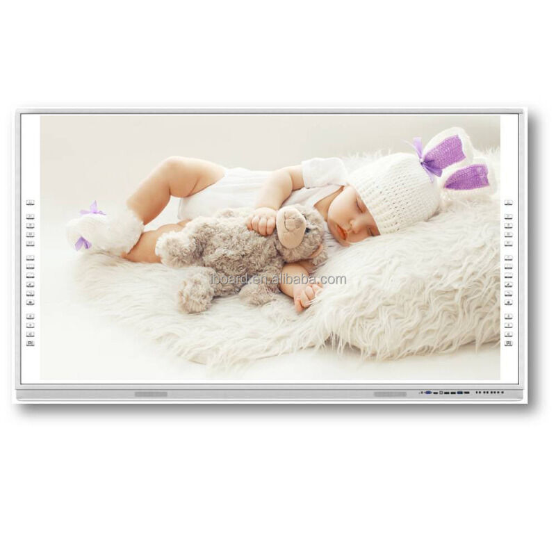 Mehrsprachige Option All-in-One Interaktives Whiteboard 75 Zoll Interaktives Display Größe und galvanisiertes Eisen-Stahl-Blatt Hintergrundmaterial Unterstützung der Zusammenarbeit
