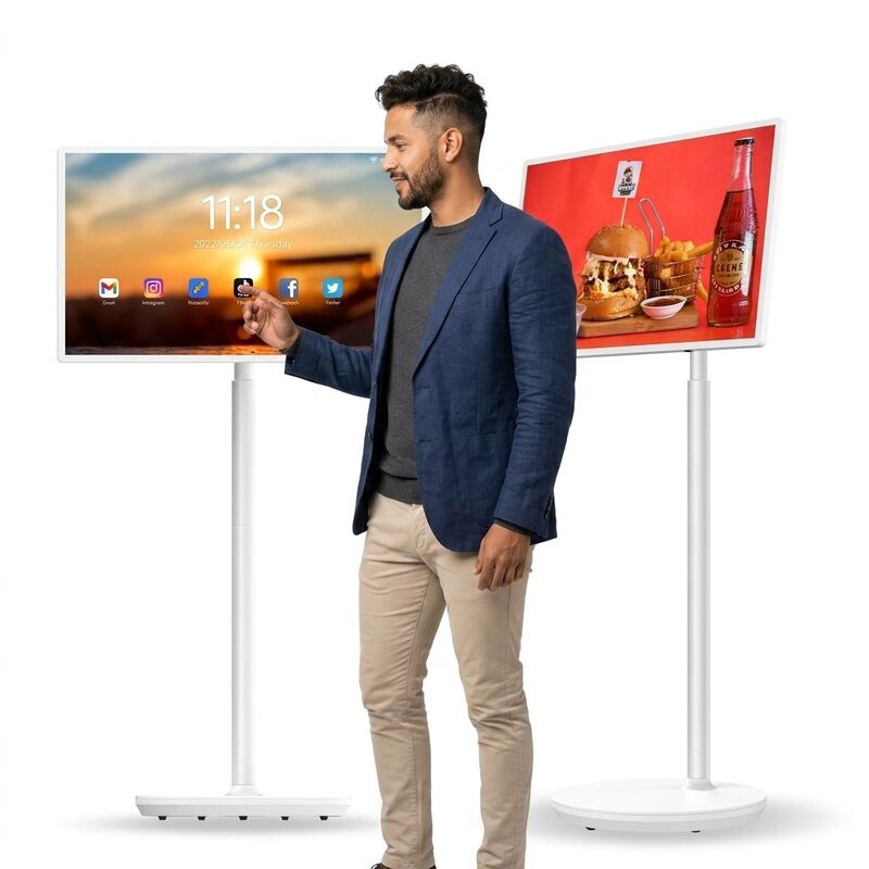 Portable 32 Zoll Incell Touch Display Bildschirm drehen USB WLAN Smart Online-Fernsehen Fernseher für die Arbeit Studium Gaming