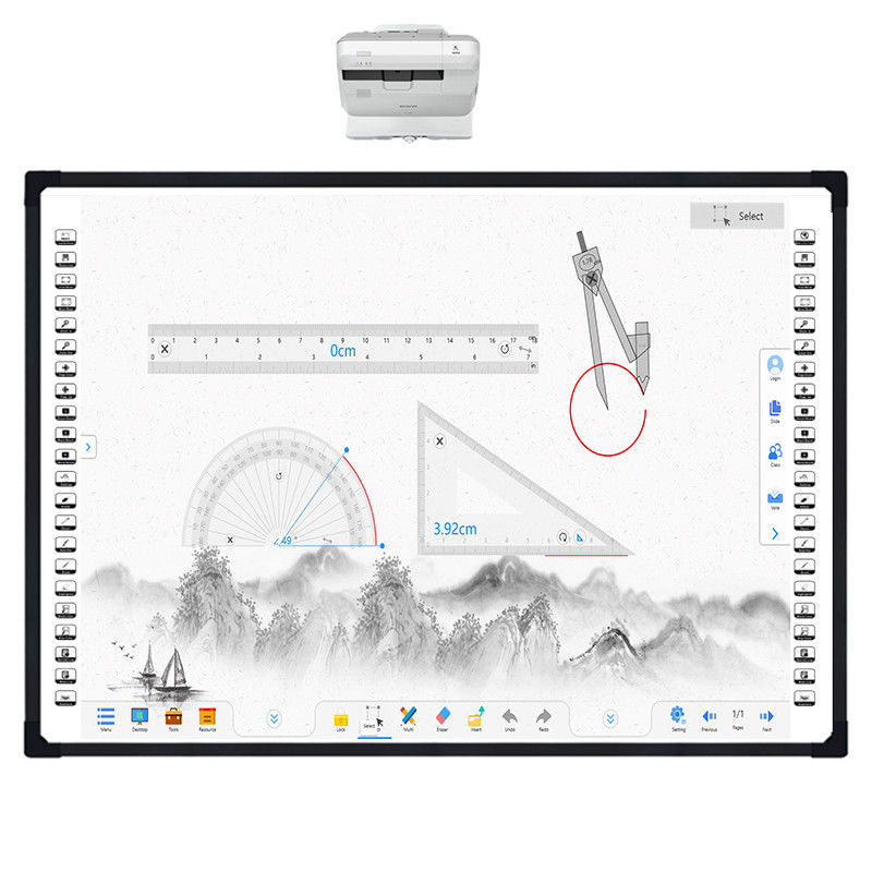 iBoard Factory Digital Smart Whiteboard Aluminiumrahmen Nano-Keramik-Oberfläche für den Unterricht im Klassenzimmer Touchpanel interaktives Whiteboard