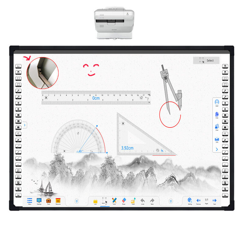 Elektronische DTV-optische interaktive Whiteboard mit 2 Touchpoints und 32768 x 32768 Auflösung Smart Board