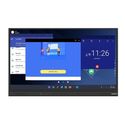 Wechselwirkendes Infrarotwhiteboard Android 11 tun Touch Screen Monitor mehrere Dinge gleichzeitig
