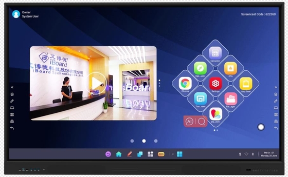 98 Zoll All-in-One Interaktives Whiteboard Smart-Board für die Schule