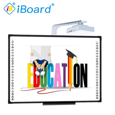 Interaktive Projektorplatte Maß 82 bis 120 Zoll Finger Touch Smart Board PC USB angeschlossenes Whiteboard