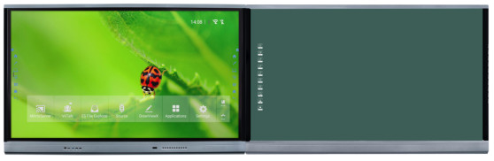 Intelligentes Blackboard 75-98 Zoll Smart TV Monitore Whiteboard Flachplatte mit HDMI und USB für das Universitätslernen