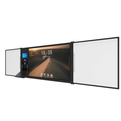 75-Zoll-Android-Windows-All-in-One-interaktiver Flachbildschirm mit 20 Touchpoints 13MP-Kamera und 6Mic-Visualizer