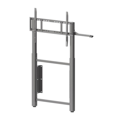 Wandmontierte Handhebe verstellbare interaktive Whiteboard-Standwagen für 65 Zoll 75 Zoll TV-Smart-Monitore