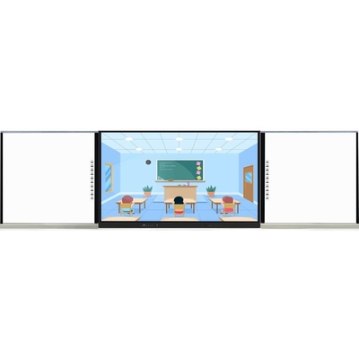 75 86 98 Zoll ABA-Typ Intelligentes Smart Touch Panel mit seitlichen Boards Android PC Kamera Mikrofon System alles in einem für den Unterricht Zoom-Teams treffen mit WiFi-Software