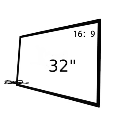 IR-offener Rahmen 19 32 55 65 Zoll Touch-Rahmen optional mit gehärtetem Glas und USB-Anschlusskabel für Kiosk-Totem-Signal-TV-Monitoranwendung