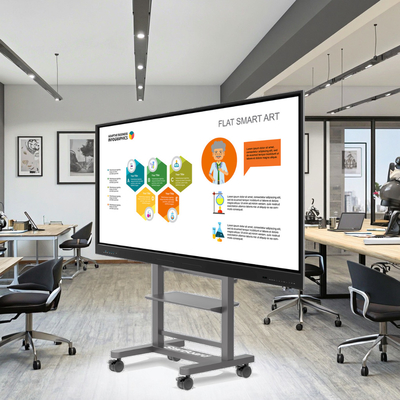 Android 13 Interaktives Whiteboard 65-Zoll-Multifunktionales All-in-One-Smart Interaktives Flachbildschirm Serielle USB-Schnittstelle Neuer Bildschirm-Monitor für das Klassenzimmer