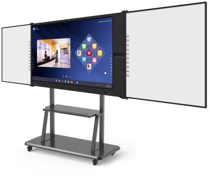 75 Zoll 4K Multimedia All-in-One Interaktives Display mit digital vernetztem Zeichentisch-Dokumentenscanner für Schultagungen