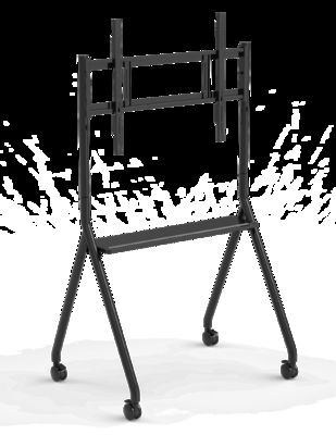 Neu ankommender interaktiver Whiteboard-Ständer, beweglich, für 42 bis 75 Zoll TV-Monitor, hebbarer mobiler Ständer, max. Tragfähigkeit 60 kg, leistungsstarke Rollen, leicht zu bewegen, für interaktiven Whiteboard-Mobilständer