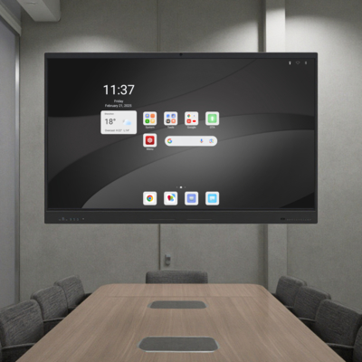 Fabrik Großhandel 4mm gehärtetes Glas mit drahtloser Bildschirmfreigabe HDMI Schnellbildschirm Projekt Android 14 8+128G 16+256G Interaktives Whiteboard Touchscreen-Display-Panel