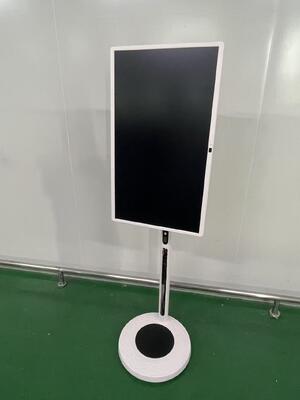 32 Zoll tragbarer Smart-TV, mobiler Touchscreen, kabelloser Android-TV auf Rädern