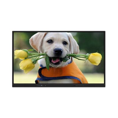 55-98 Zoll 4K-Auflösung Interaktives Flachpanel mit Multi-Touch und Dual-System für Unterricht und Besprechungen