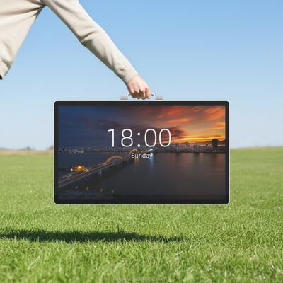 24,5 Zoll tragbarer Touchscreen-Kiosk mit Android 14, 1080p Auflösung und Google EDLA-Zertifizierung