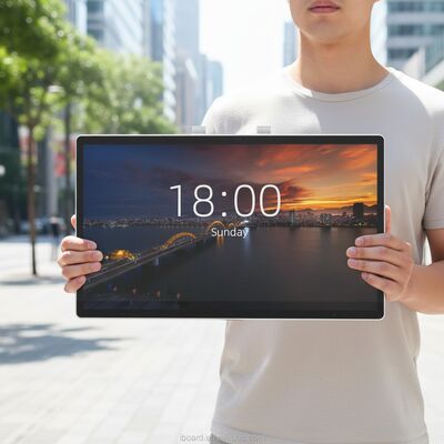 QR Code Scanner Eingebaut Touchscreen Kiosk Modischer Stil Mit 4000:1 Kontrastverhältnis Entwickelt für Kundeninteraktion