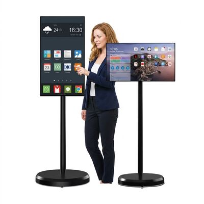 27 Zoll Touchscreen Kiosk mit 10W2 Lautsprechern für interaktive öffentliche Verkehrsinformationen