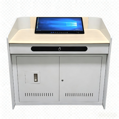 23,8 Zoll Digitales Podium Touch-Tischschrank für Klassenzimmerunterricht und Bürobesprechungen
