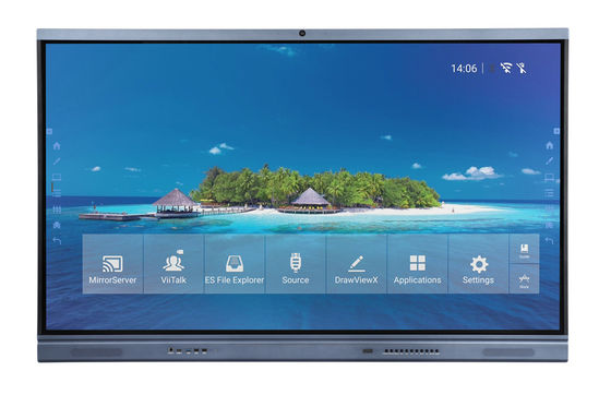 86 Zoll LED Smart Board 4K Interaktives Panel mit All-in-One-Computer von MINI PC Interagieren mit Whiteboard