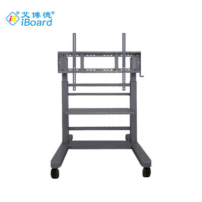 Hochwertiger 40-kg-Ständer für interaktive Whiteboards, Flachbildschirmwagen, Hebe-Stummschaltrollen