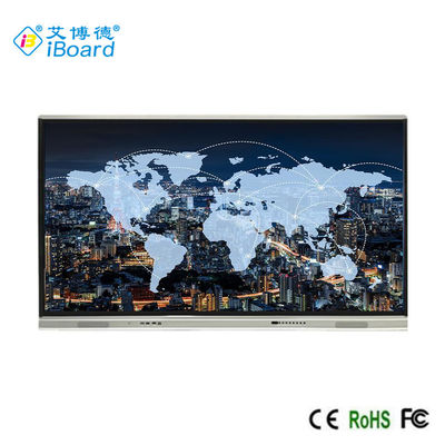 75 Zoll-wechselwirkender Touch Screen Whiteboard 1651x929mm, Android8.0, schwarz und silbern