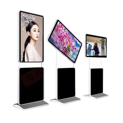 Bodenstand 3840x2160 UHD Touchscreen Kiosk mit 6 Punkten Touch und Aluminiumrahmen