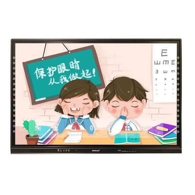 Touch Screen Androids 11 wechselwirkender Monitor farbige Seiten-Stange 55 65 75 86 Zoll Whiteboard wechselwirkend für Büro-Kinder